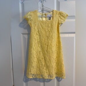 Sunny Yellow Lace Dress